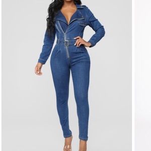 Denim jumpsuit brand new